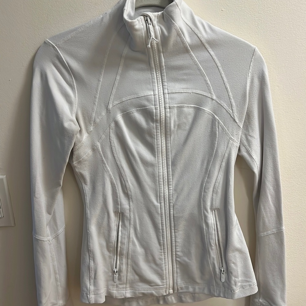 Lululemon define jacket in white size 4